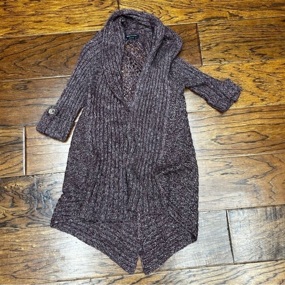 BCBGMAXAZRIA crotchet knitted cardigan - Picture 1 of 4